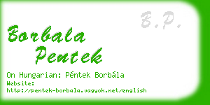 borbala pentek business card