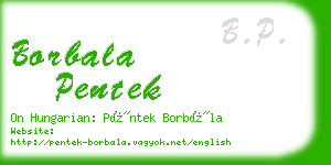 borbala pentek business card